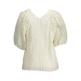 Gant White Cotton Women T-Shirt